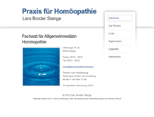 Tablet Screenshot of homoeopathie-kissing.de